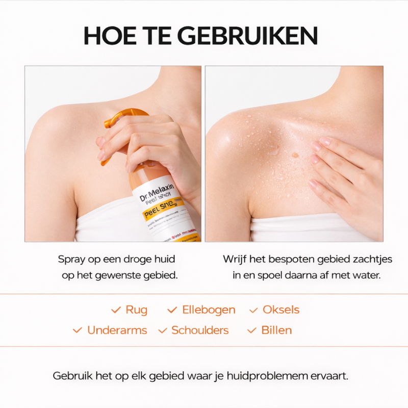 Dr. Melaxin - Body Peeling Spray | Zichtbaar Gladdere Huid
