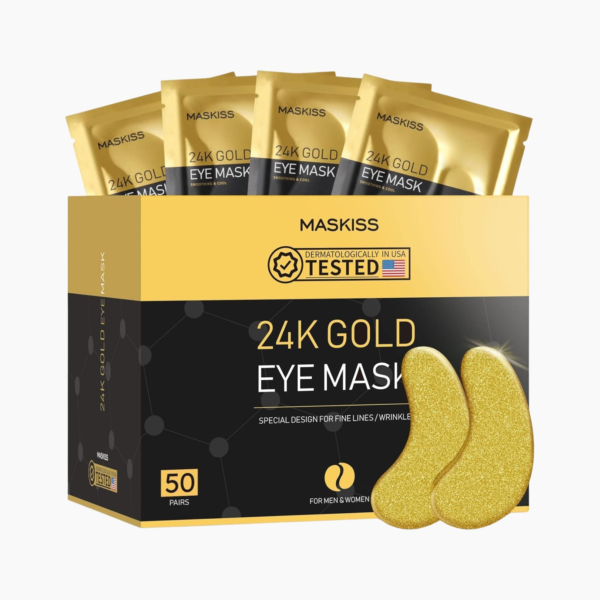 24k - Gold Oogpatches wallen & donkere kringen