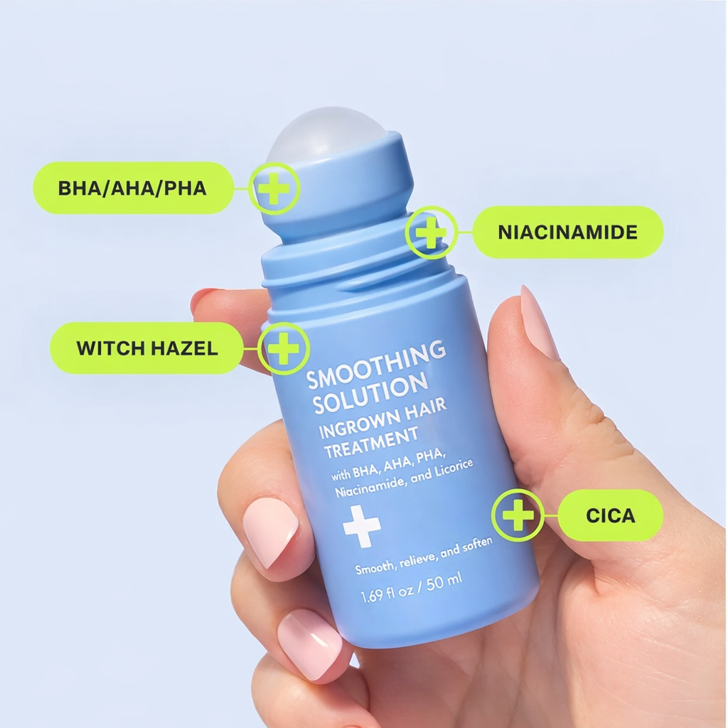 Luneo – Smooth Relief Roller | Tegen ingegroeide haren & irritatie